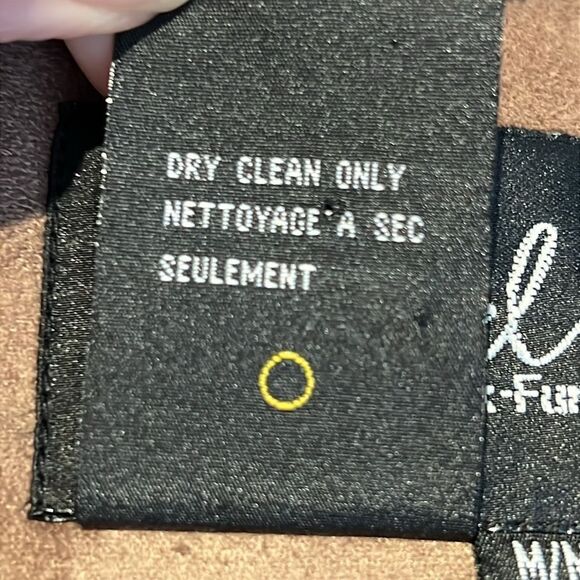 Regal Brown Faux‎ Fur Faux Suede Ruffle Front Coat Size M NWOT - Picture 13 of 13